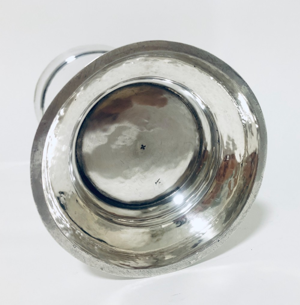 Large Antique Solid Silver Beaker Vase View X