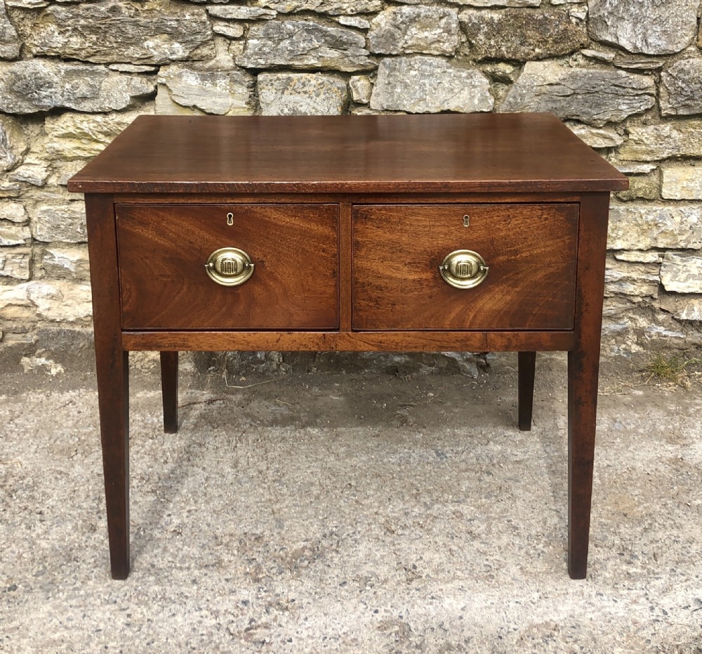 Georgian Mahogany Deep Drawer Serving Side Table