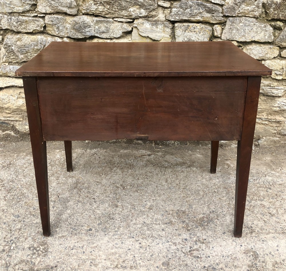 Georgian Mahogany Deep Drawer Serving Side Table View VII