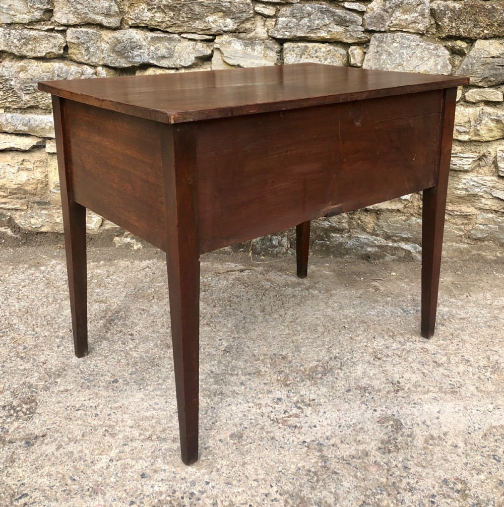 Georgian Mahogany Deep Drawer Serving Side Table View IX
