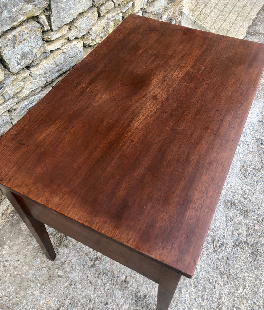 Georgian Mahogany Deep Drawer Serving Side Table View XI