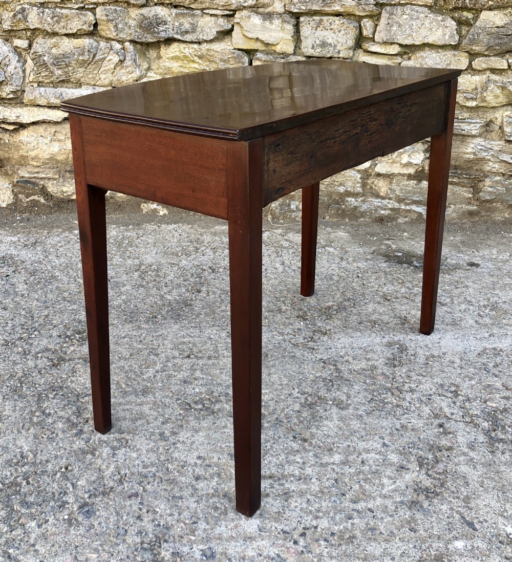 Georgian Mahogany Bow Front Side Table View XI