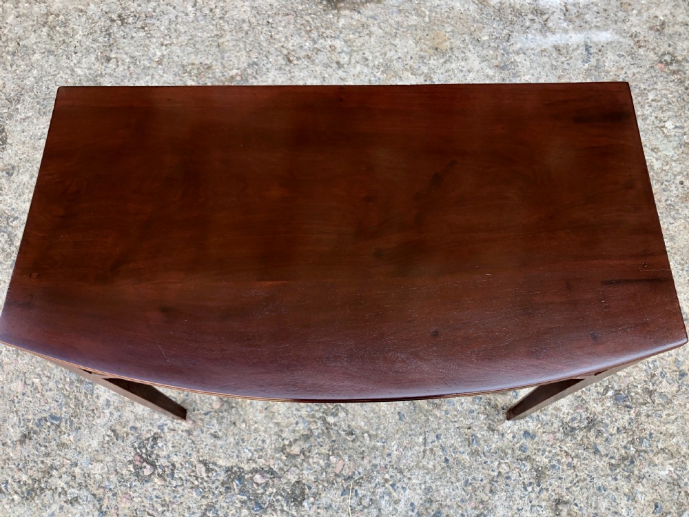 Georgian Mahogany Bow Front Side Table View XIV