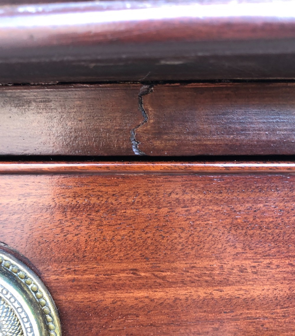 Georgian Mahogany Bow Front Side Table View XV