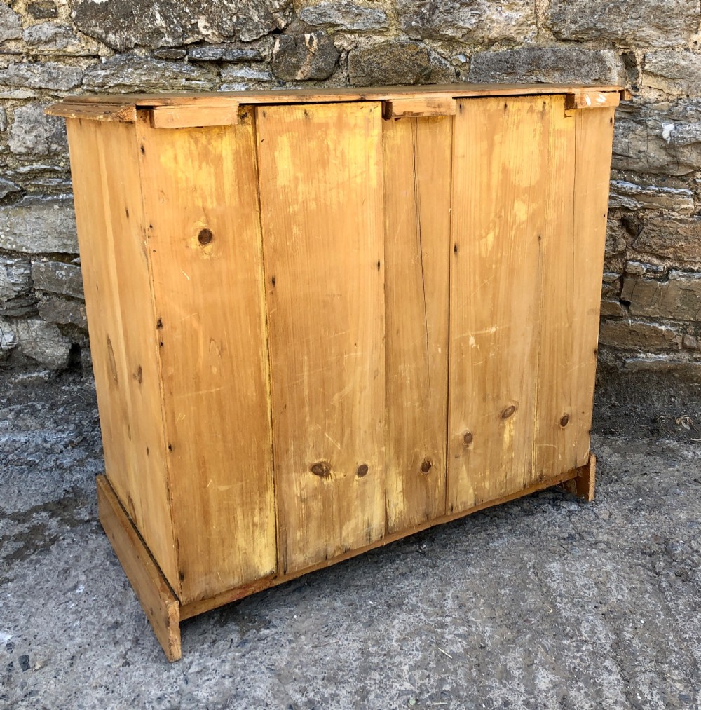 Small Antique Pine Chest of Drawers View XII