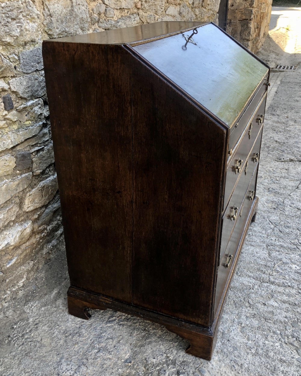 18th Century Georgian Oak Bureau  View V