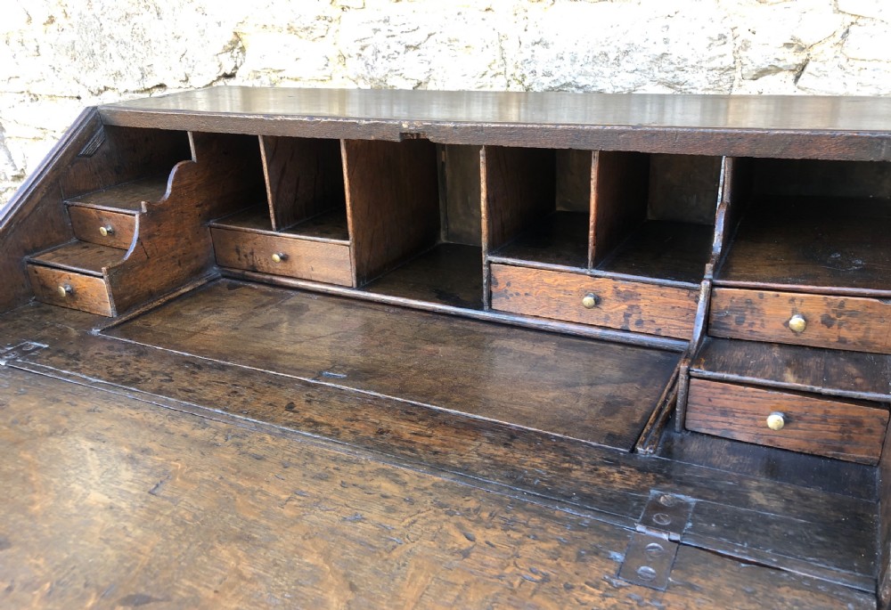 18th Century Georgian Oak Bureau  View X