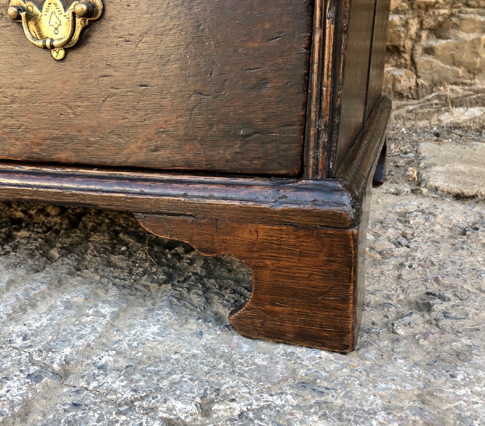 18th Century Georgian Oak Bureau  View XIII