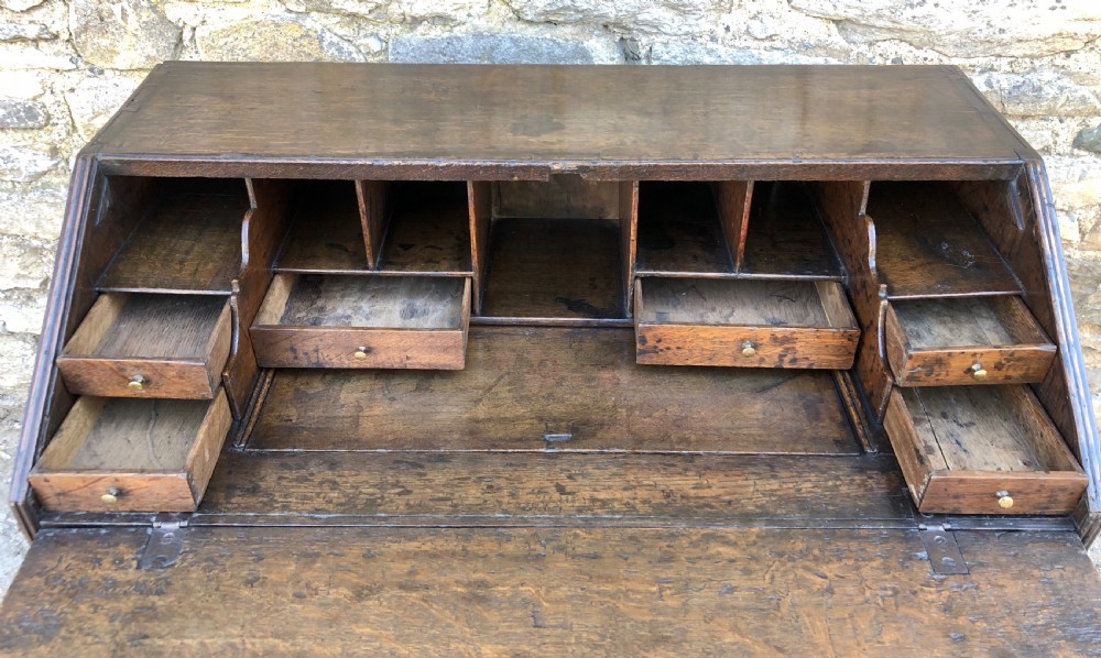 18th Century Georgian Oak Bureau  View XV