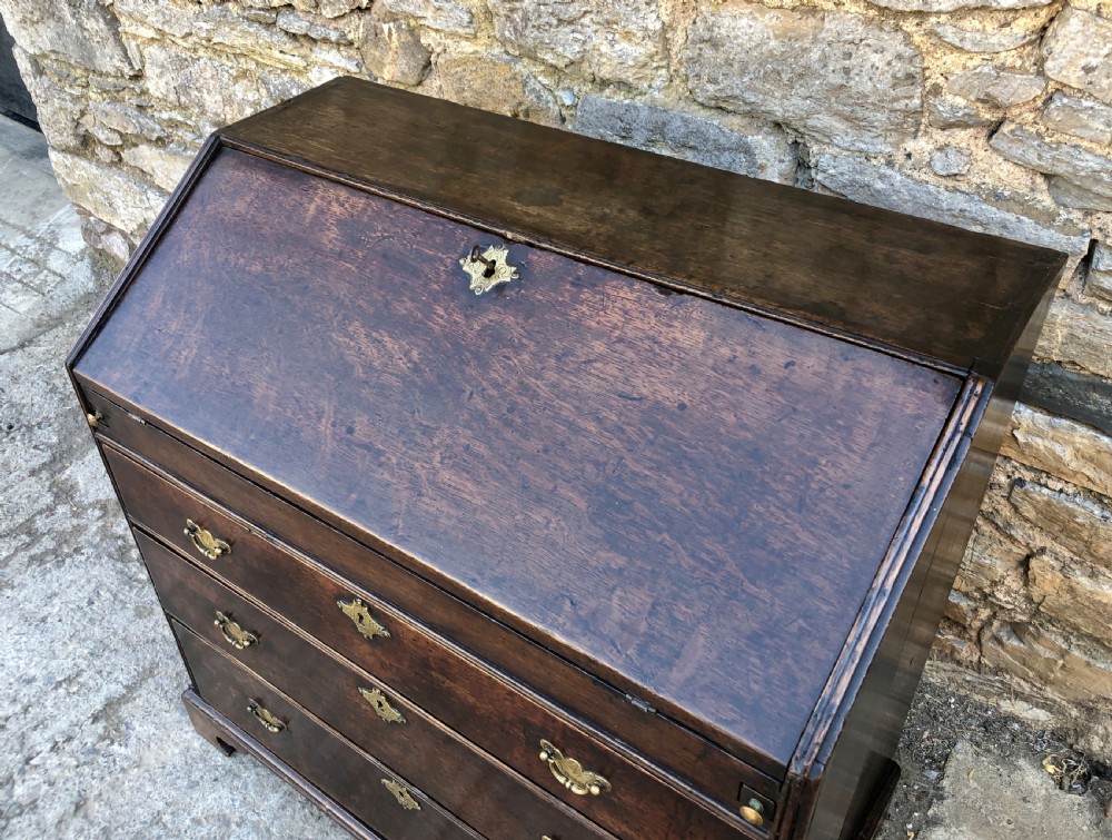 18th Century Georgian Oak Bureau  View XXV
