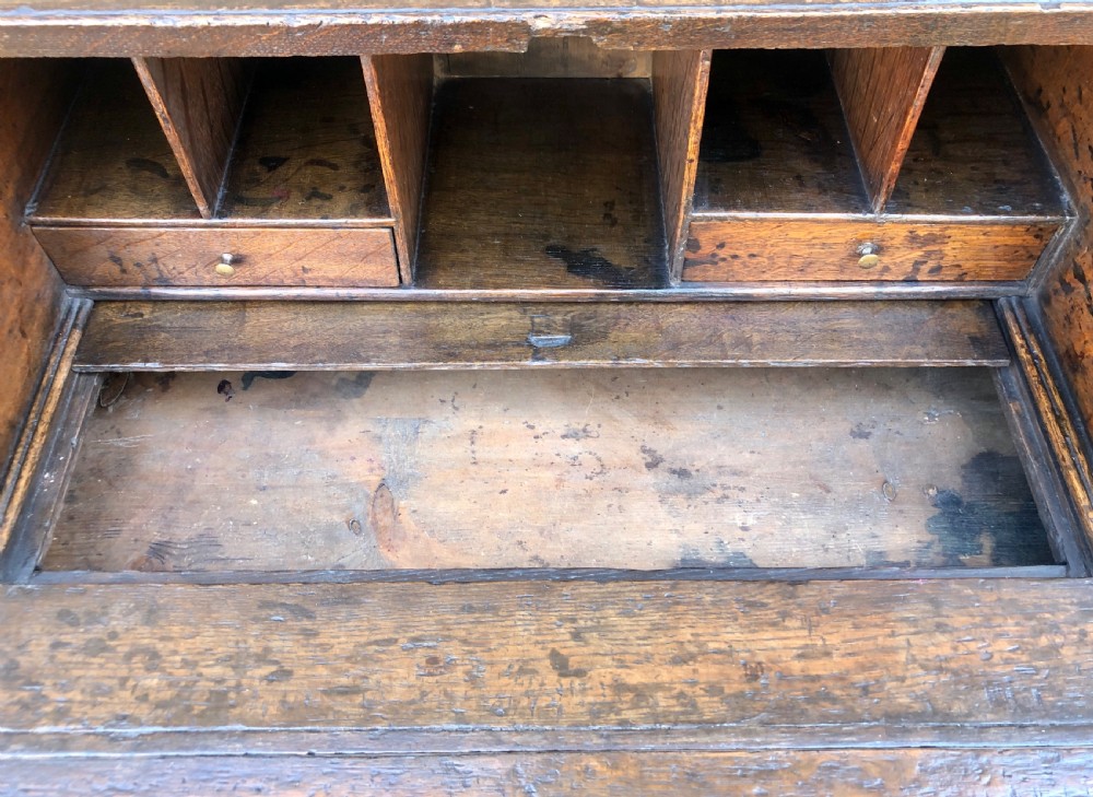 18th Century Georgian Oak Bureau  View XXVI
