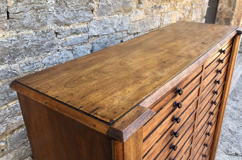 Large Antique 30 Drawer Specimen Cabinet View VIII