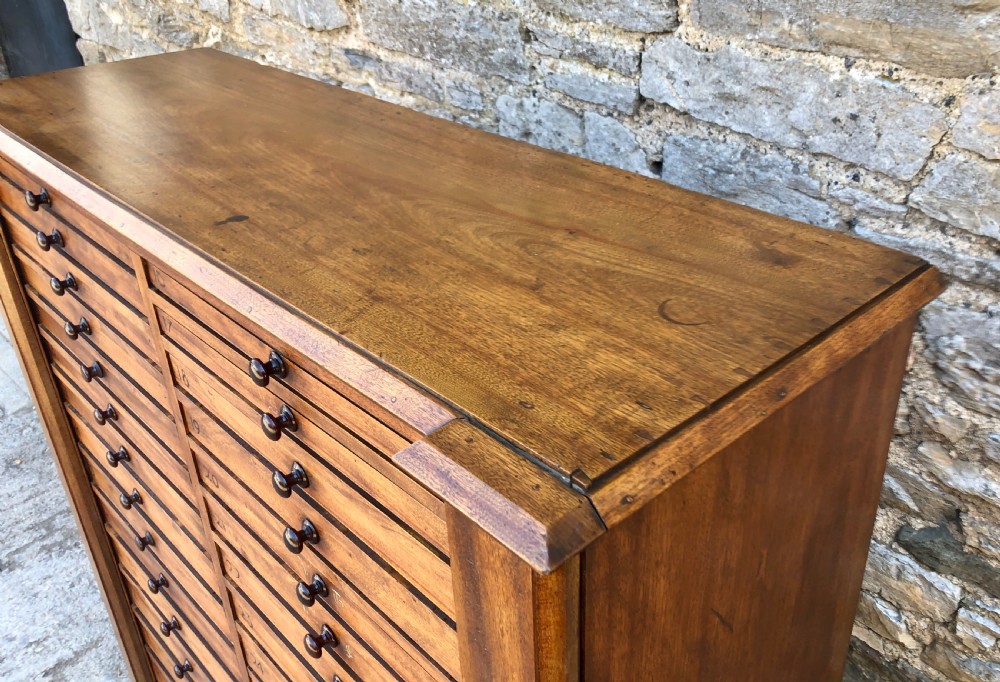 Large Antique 30 Drawer Specimen Cabinet View IX
