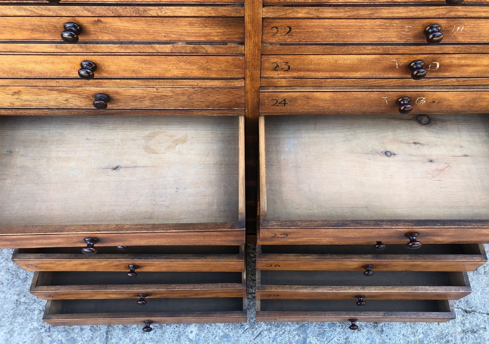 Large Antique 30 Drawer Specimen Cabinet View XIV