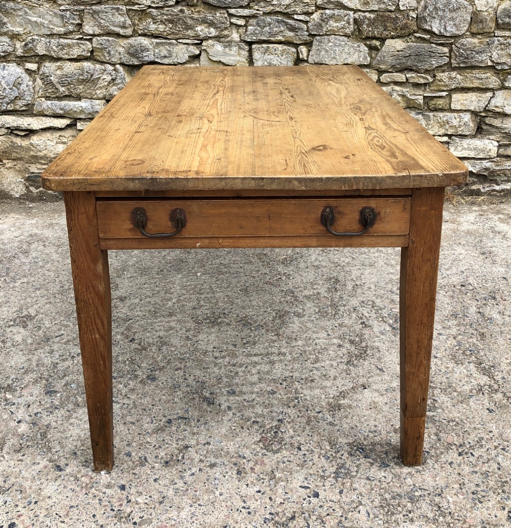 Antique Pine Farmhouse Table 