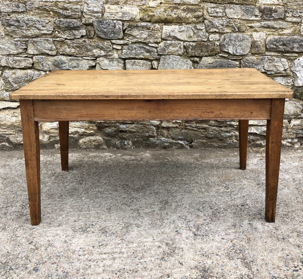 Antique Pine Farmhouse Table  View II