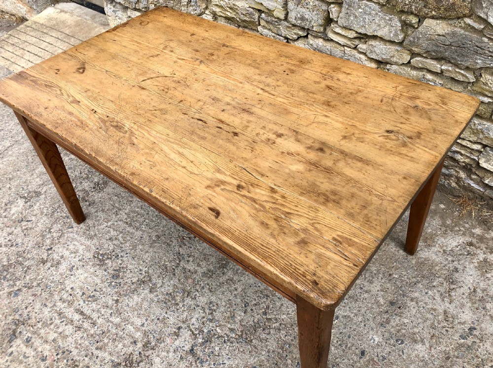 Antique Pine Farmhouse Table  View III