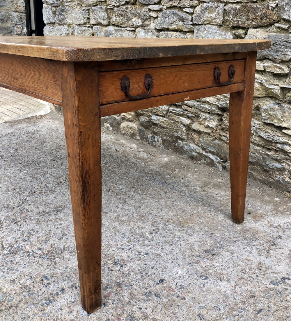 Antique Pine Farmhouse Table  View V