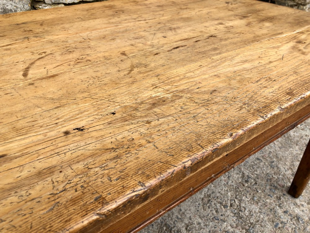 Antique Pine Farmhouse Table  View XIV