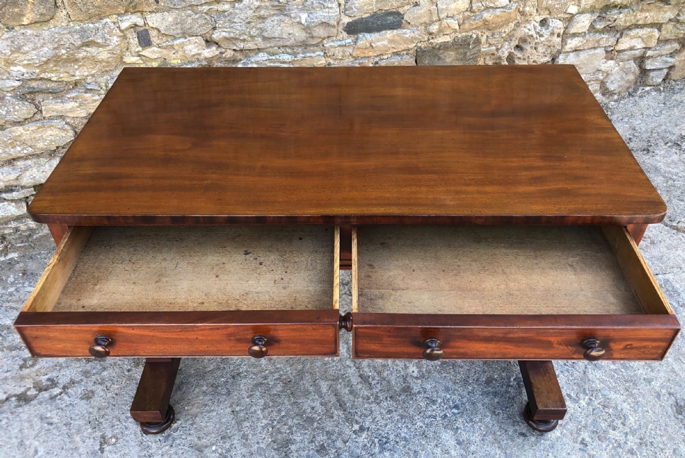 Antique Regency Mahogany Side Table View V