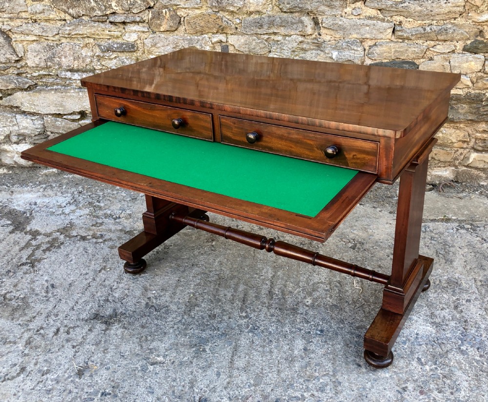 Antique Regency Mahogany Side Table View X