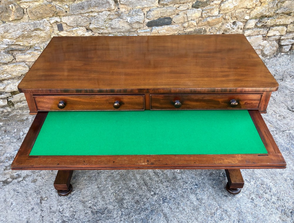 Antique Regency Mahogany Side Table View XII