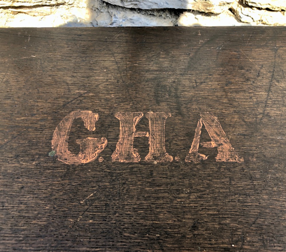 Antique Oak Storage Chest Box View XVI