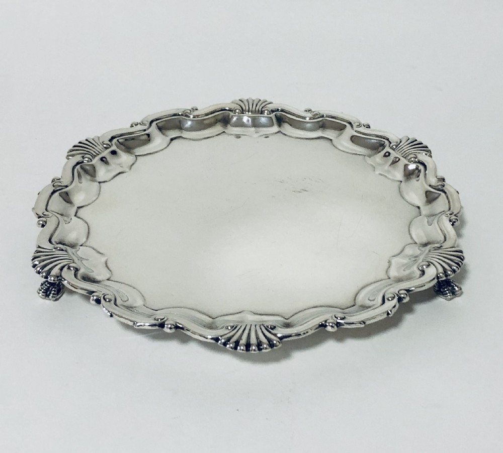 Antique Solid Silver Salver