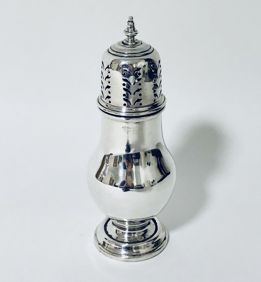 Antique Solid Silver Sugar Shaker Caster