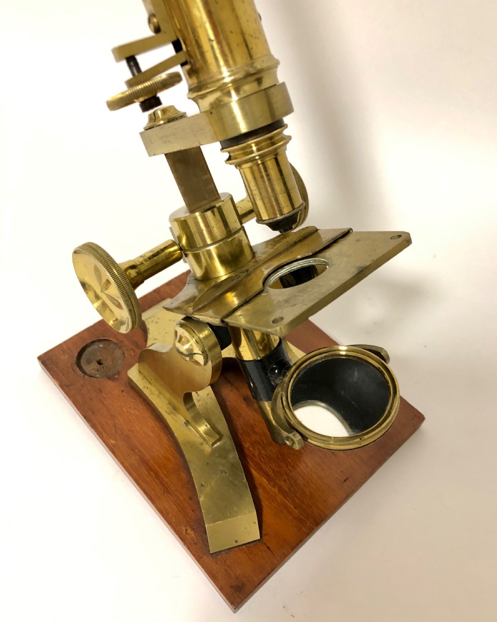 Antique Brass Bar-Limb Microscope  View VI