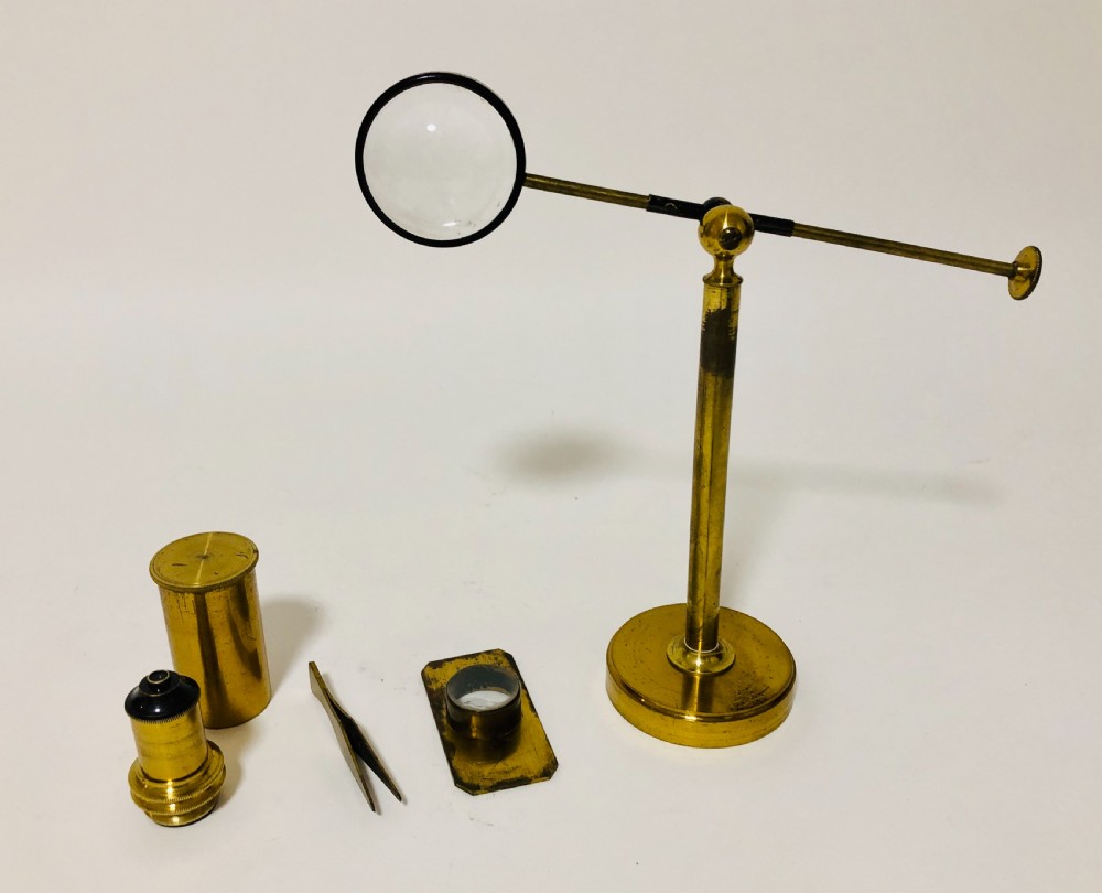 Antique Brass Bar-Limb Microscope  View VII