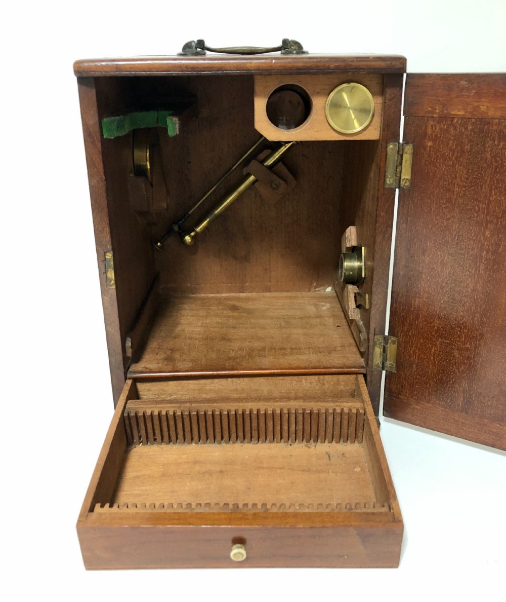 Antique Brass Bar-Limb Microscope  View XV