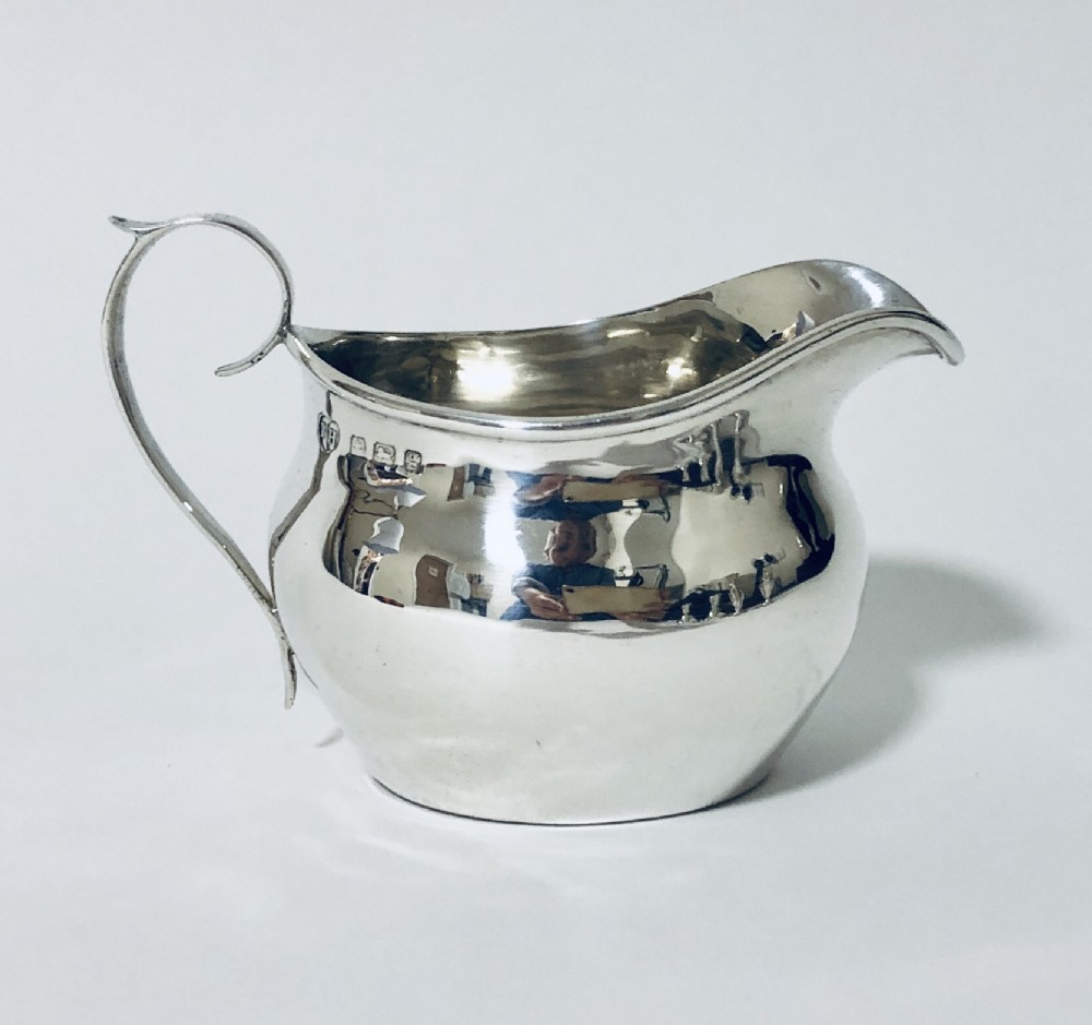 Antique Solid Silver Milk Cream Jug