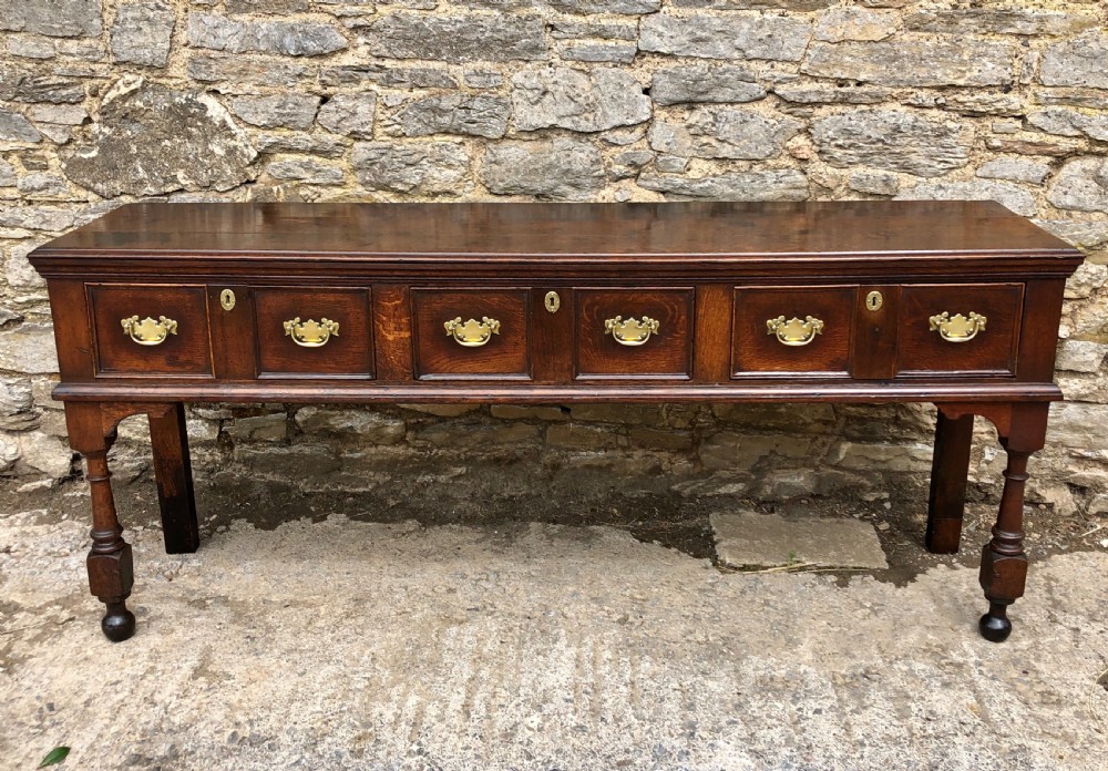 18th Century Oak Dresser Base View II