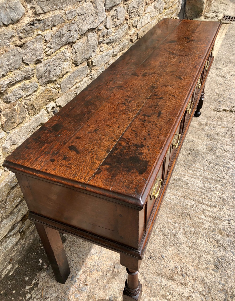 18th Century Oak Dresser Base View IV