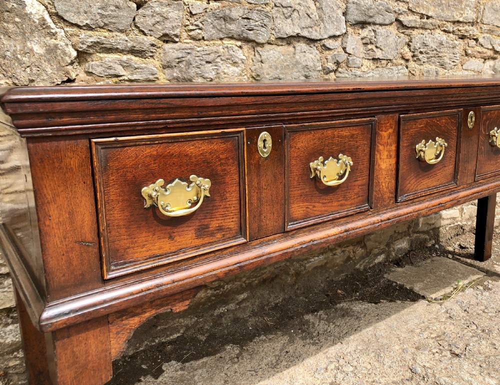 18th Century Oak Dresser Base View VI