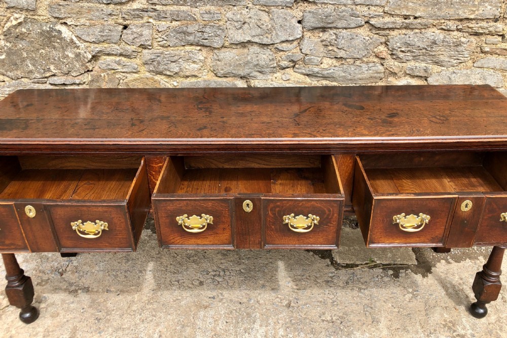 18th Century Oak Dresser Base View X