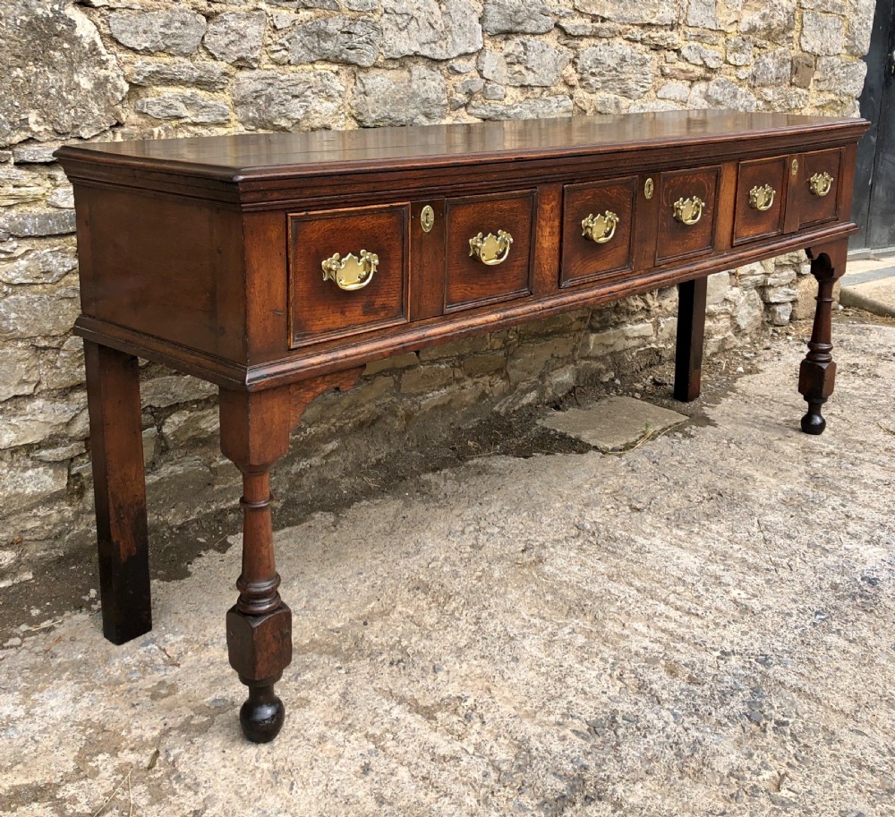 18th Century Oak Dresser Base View XVIII