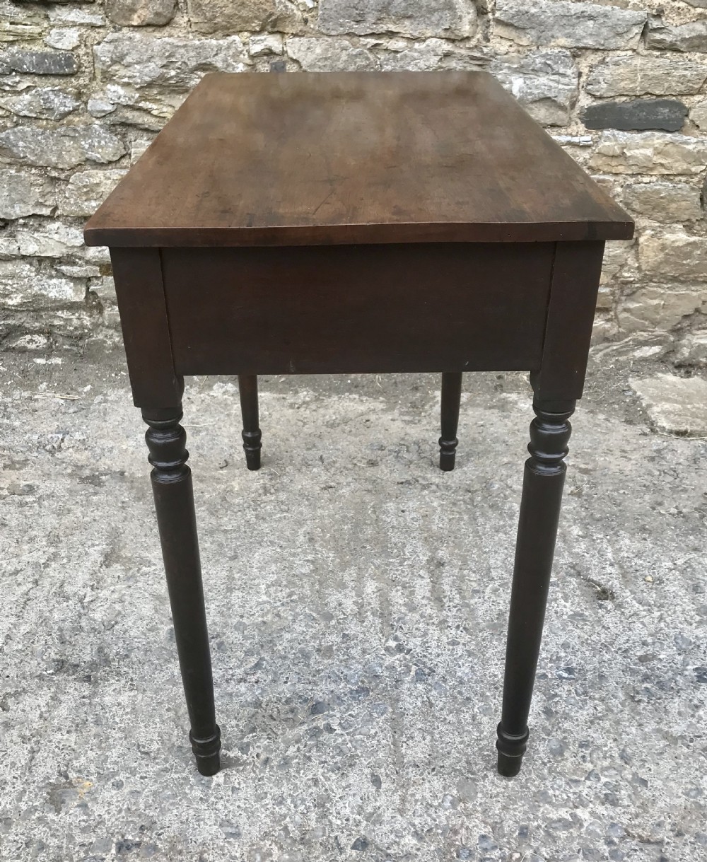 Antique Mahogany Two Drawer Side Table View III