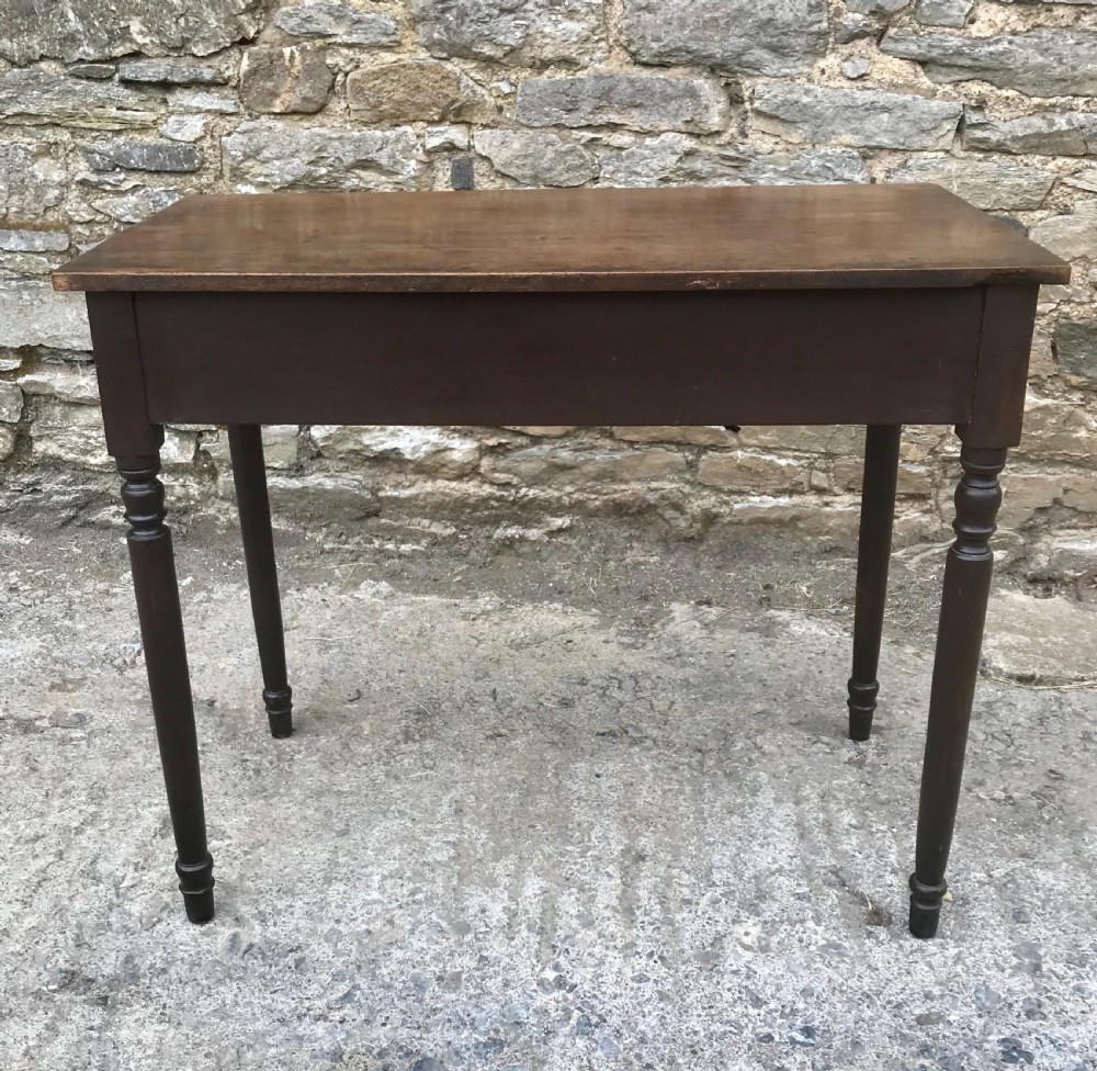 Antique Mahogany Two Drawer Side Table View VI