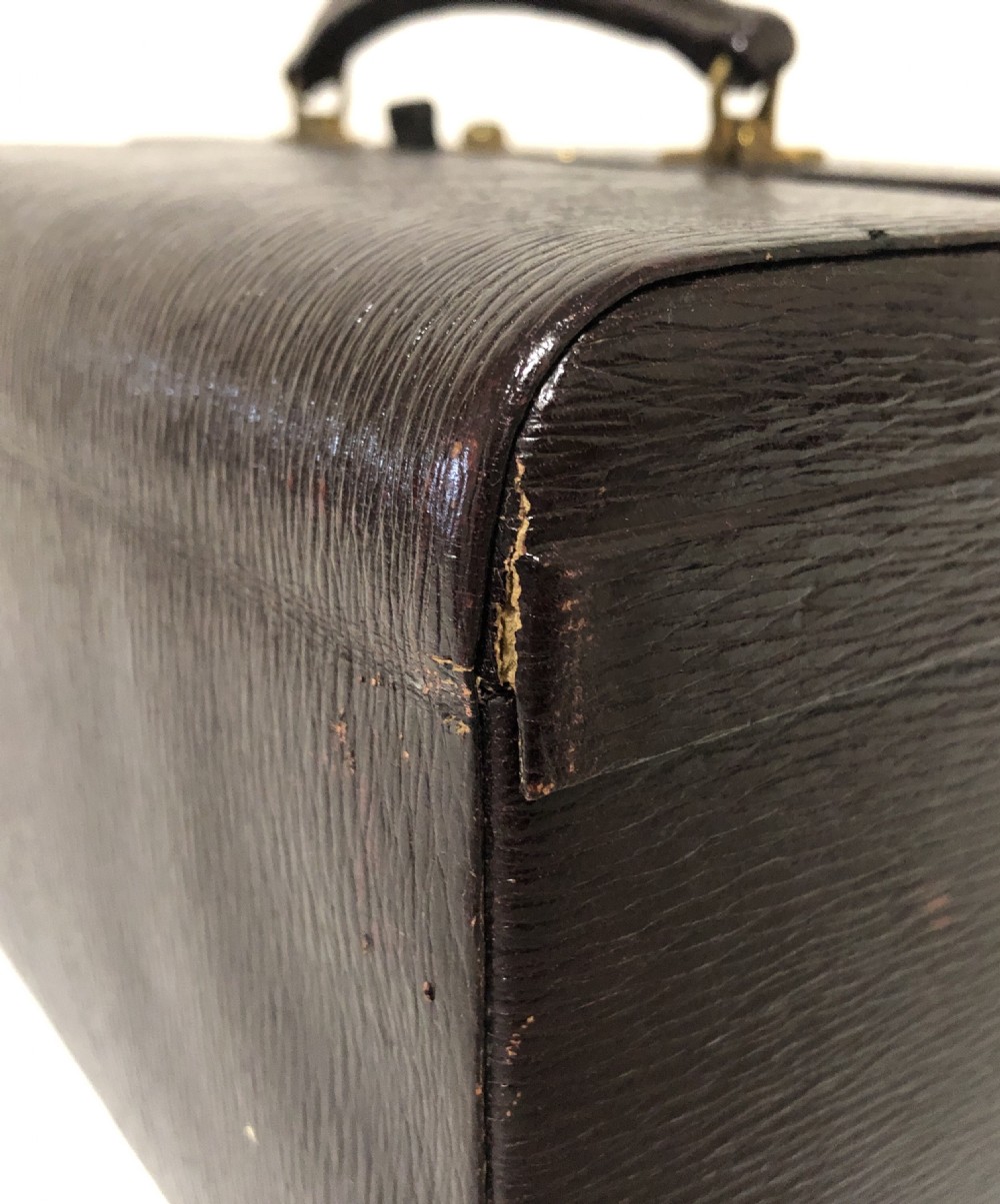 Antique Leather Gladstone Jewellery Case View VII