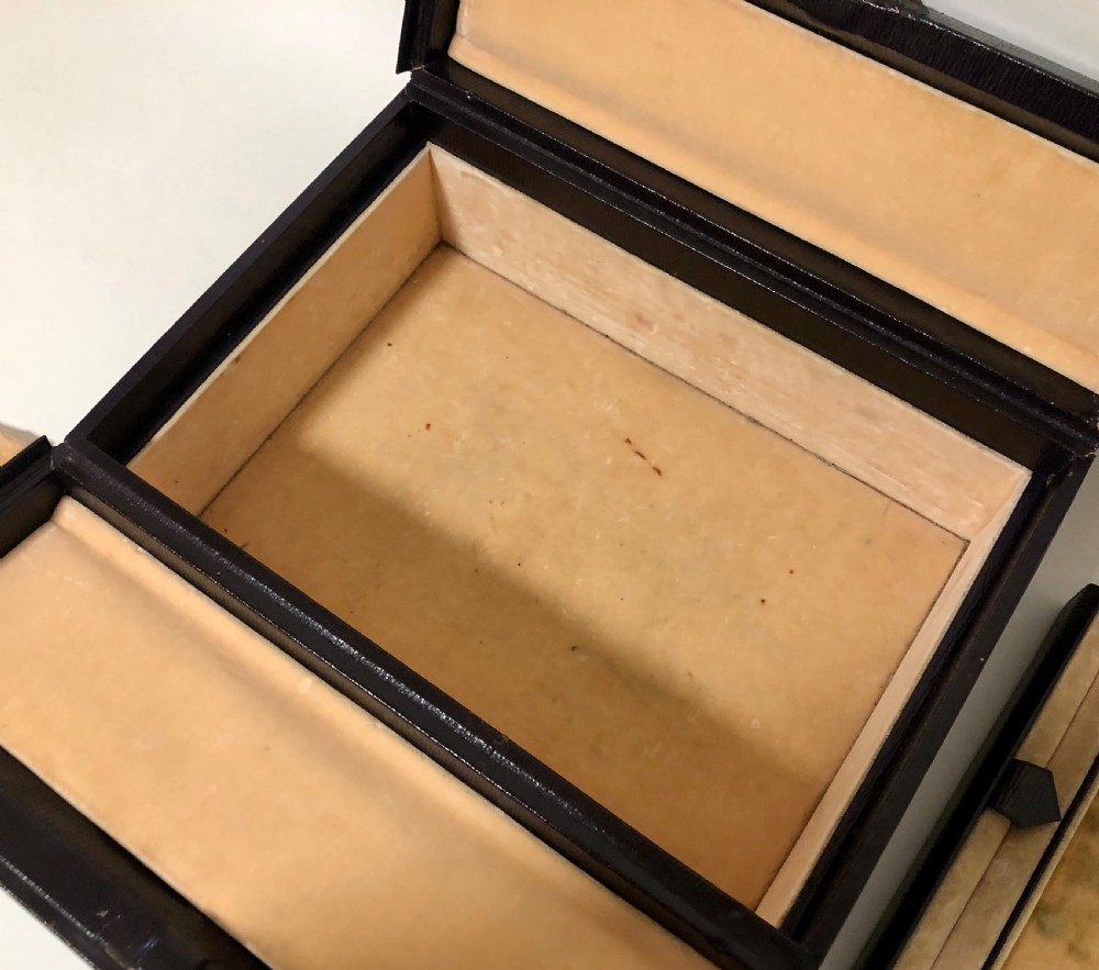 Antique Leather Gladstone Jewellery Case View XIII