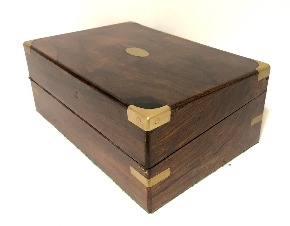 Antique Victorian Rosewood Writing Slope Box View VII