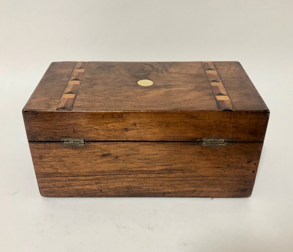 Victorian Tunbridge Ware Walnut Tea Caddy View III