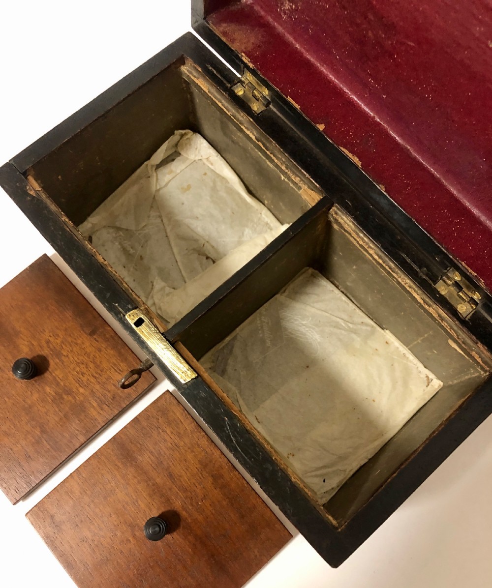 Victorian Tunbridge Ware Walnut Tea Caddy View X