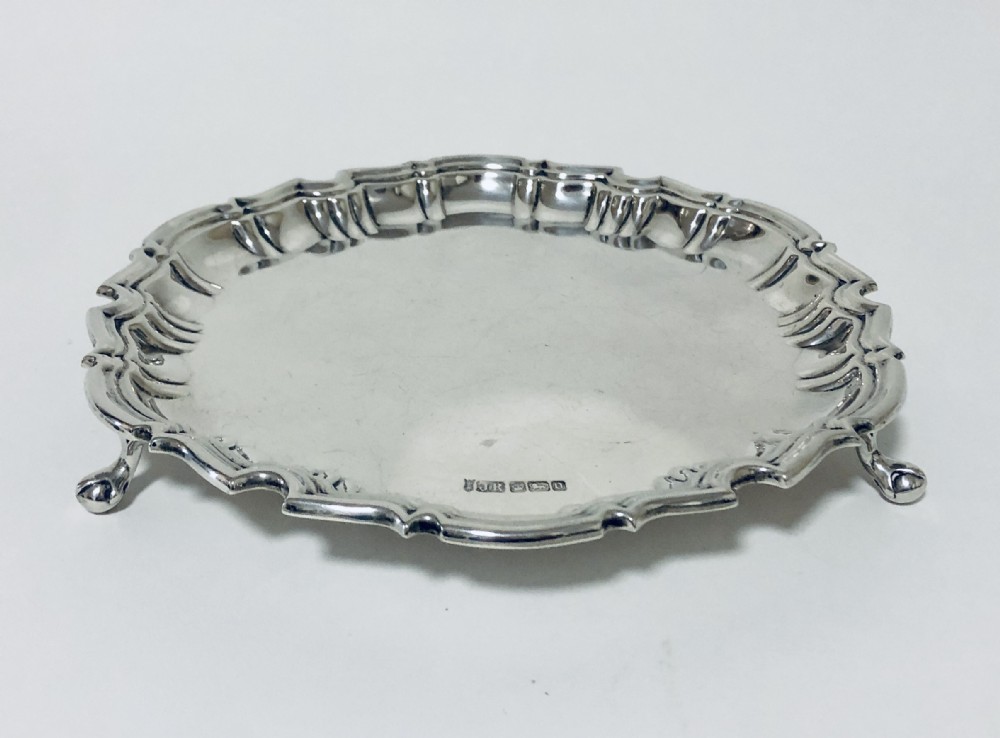 Antique Solid Silver Salver