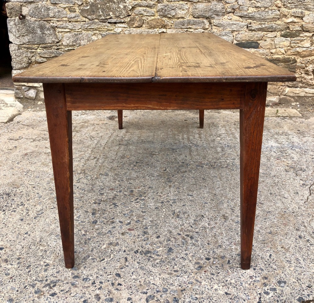 Large Antique Pine Farmhouse Table  View V