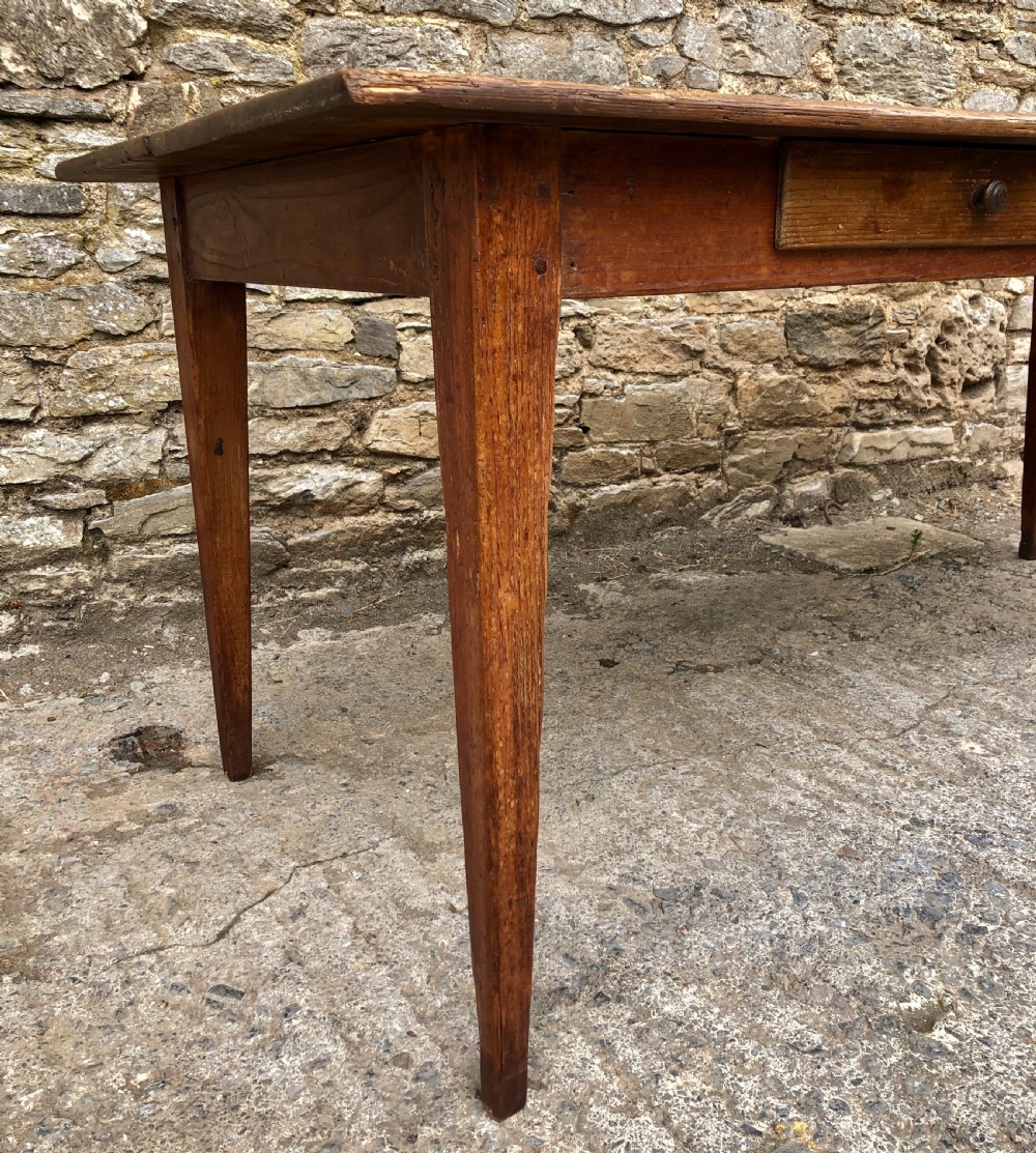 Large Antique Pine Farmhouse Table  View XIII