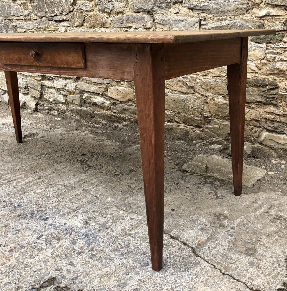 Large Antique Pine Farmhouse Table  View XIV