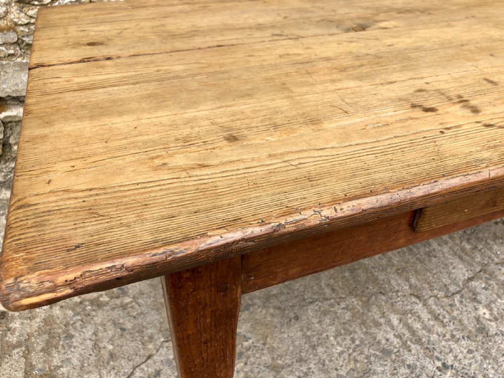Large Antique Pine Farmhouse Table  View XIX